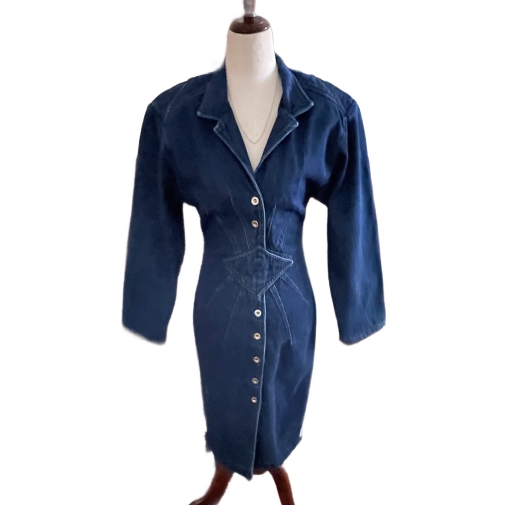 Blondie & Me ~ Vintage (1980’s) ~ Retro ~ Women’s Size  7/8 ~ Blue Denim ~ Dress